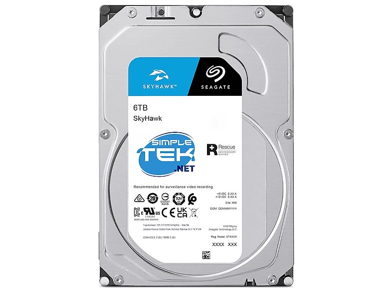 Disco duro HDD interno 6 TB - SEAGATE Seagate - SkyHawk 3.5" 6 TB Serial ATA III, Interno — foto 5