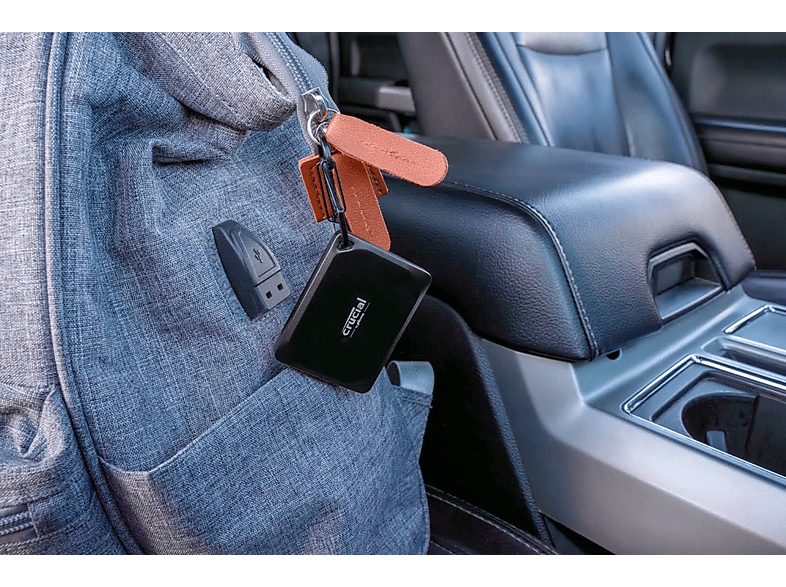 Disco duro SSD externo 1 TB - Crucial X10 Pro Portable SSD, Velocidad de lectura y escritura hasta 2100 MB/s, IP55, Negro — foto 4