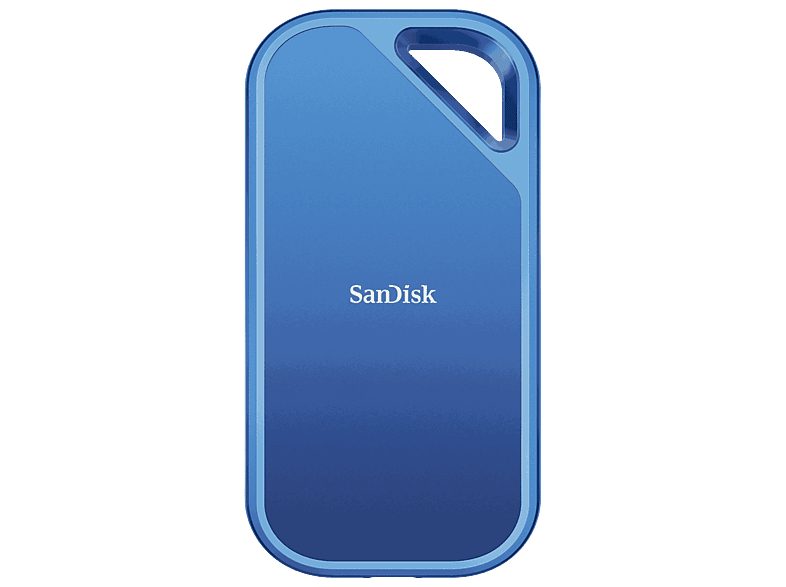 Disco duro SSD externo 1 TB - Sandisk Creator Pro Portable SSD, Hasta 2000/MBs de lectura, IP65, USB-C, Azul
