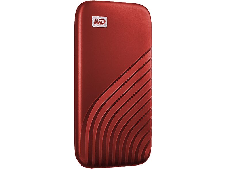 Disco duro SSD externo 1 TB - WD My Passport SSD, Portátil, Lectura 1050 MB/s, USB 3.2, Para Windows y Mac, Rojo — foto 2