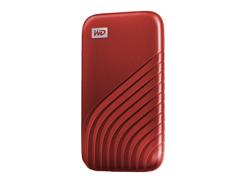 Disco duro SSD externo 1 TB - WD My Passport SSD, Portátil, Lectura 1050 MB/s, USB 3.2, Para Windows y Mac, Rojo — foto 3