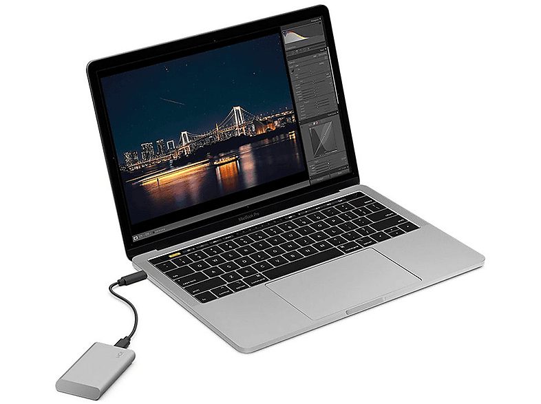Disco duro SSD externo 1TB - LaCie V2, USB-C, 1.050 MB/s, Plata — foto 5
