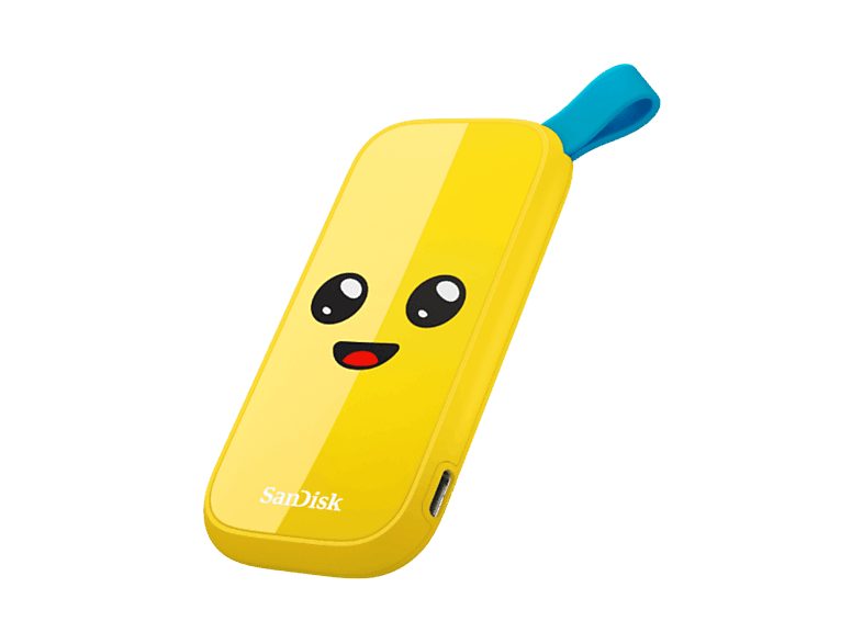 Disco duro SSD externo 1TB - Sandisk Fortnite® Portable SSD, edición Banano, Peely, Hasta 800 MB/s, USB 3.2, Amarillo — foto 3