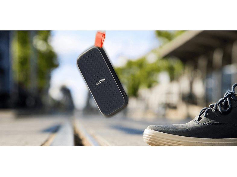 Disco duro SSD externo 1TB - SanDisk Portable SSD, Portátil, USB 3.2 Gen 2, Lectura de hasta 800 MB/s, Gancho de goma, Gris — foto 5