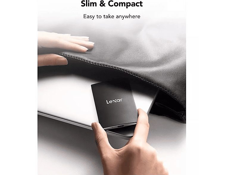 Disco duro SSD externo 2 TB - LEXAR LSL500X002T-RNBNG, SSD, Negro — foto 5