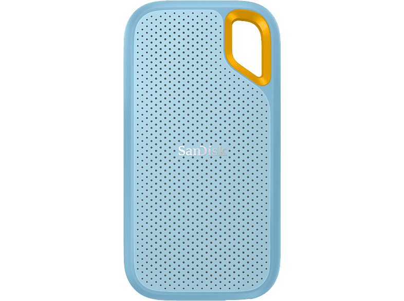 Disco duro SSD externo 2TB - SanDisk Extreme Portable SSD, 2.5", Hasta 1050 MB/s, NVMe, USB 3.2, IP65, Azul