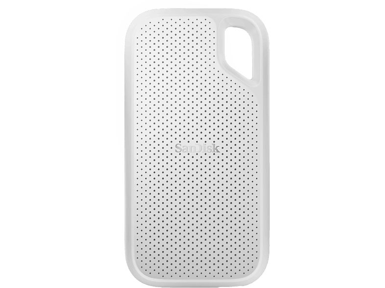 Disco duro SSD externo 2TB - SanDisk Extreme Portable SSD, 2.5", Hasta 1050 MB/s, NVMe, USB 3.2, IP65, Blanco