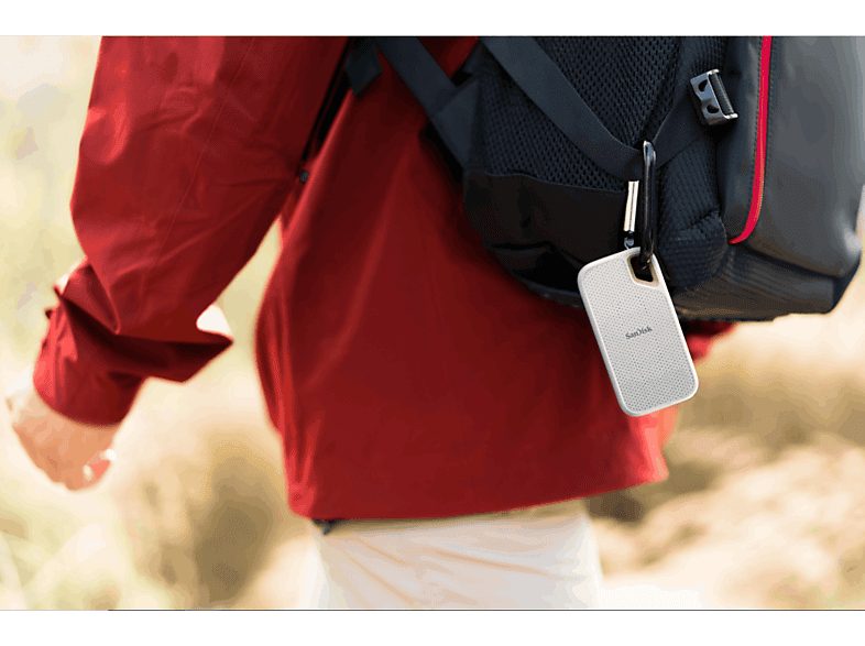 Disco duro SSD externo 2TB - SanDisk Extreme Portable SSD, 2.5", Hasta 1050 MB/s, NVMe, USB 3.2, IP65, Blanco — foto 6