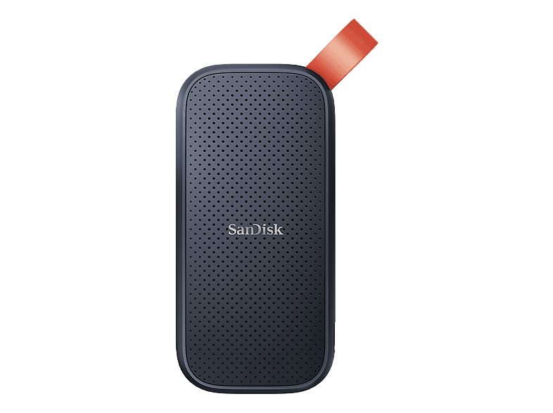 Disco duro SSD externo 2TB - SanDisk Portable SSD, Portátil, USB 3.2 Gen 2, Lectura de hasta 800 MB/s, Gancho de goma, Gris