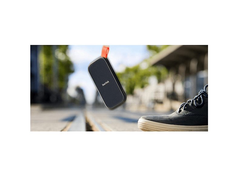 Disco duro SSD externo 2TB - SanDisk Portable SSD, Portátil, USB 3.2 Gen 2, Lectura de hasta 800 MB/s, Gancho de goma, Gris — foto 5