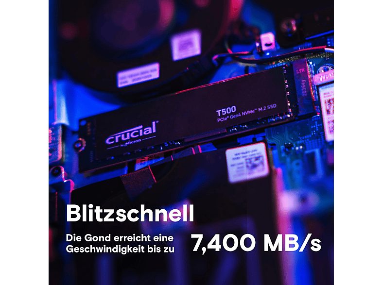 Disco duro SSD interno 1 TB - CRUCIAL Disco duro interno solido ssd crucial t500 1tb m.2 pcie, Interno, Not available — foto 8