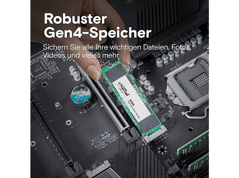 Disco duro SSD interno 1 TB - CRUCIAL E100, Interno, Negro — foto 8