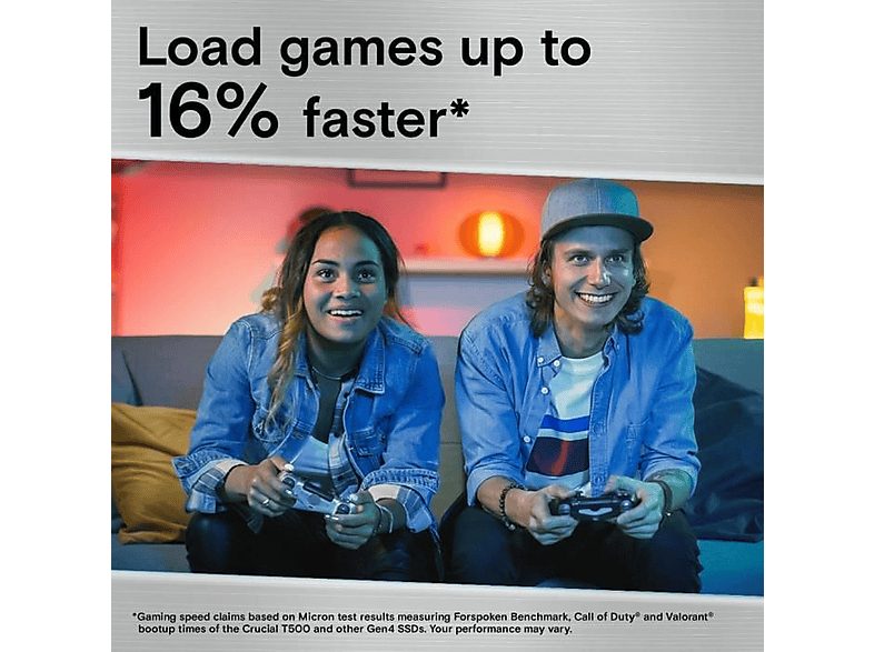 Disco duro SSD interno 1 TB - CRUCIAL Isco duro interno solido ssd crucial t500 1tb pcie nvme 4.0 x4 con hs, Interno, Not available — foto 4