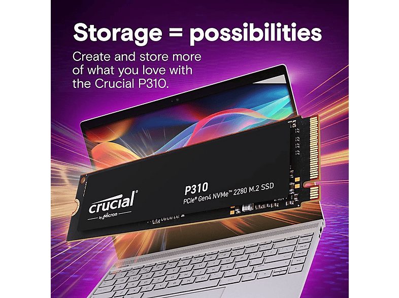 Disco duro SSD interno 1 TB - CRUCIAL P310 NVMe, Interno, Negro — foto 6