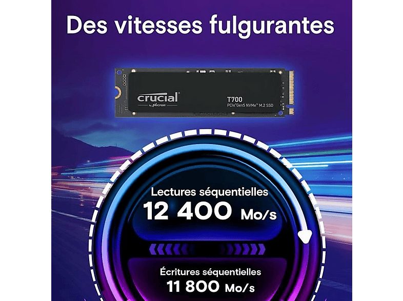 Disco duro SSD interno 1 TB - CRUCIAL T700, Interno, Multicolor — foto 6
