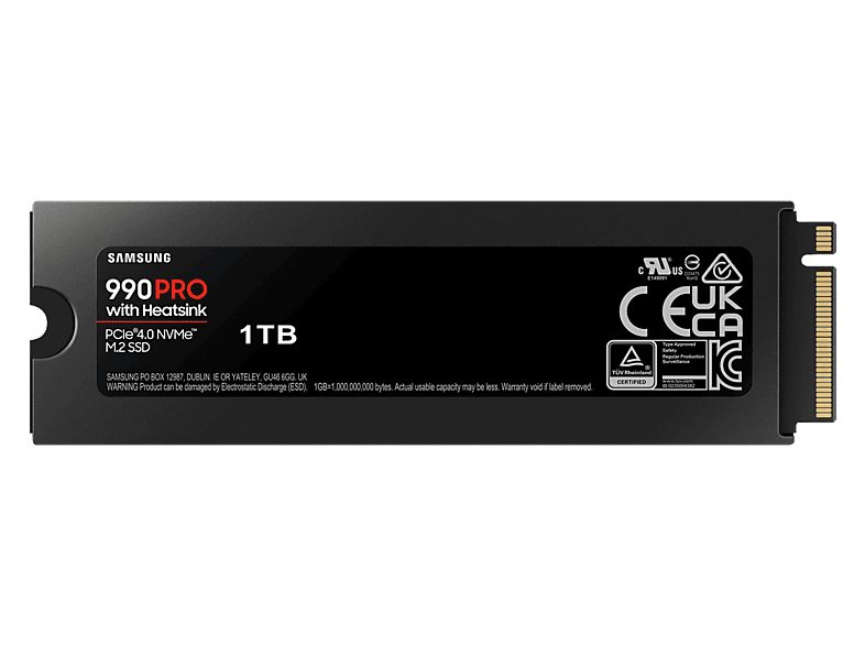 Disco duro SSD interno 1 TB - Samsung 990 PRO M.2, MZ-V9P1T0GW, PCI Express 4.0, 7450 MB/s, 6900 MB/s, Negro — foto 2