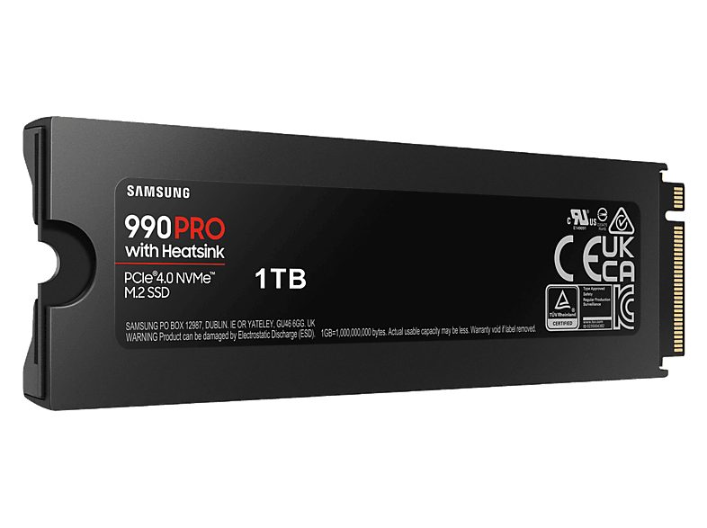 Disco duro SSD interno 1 TB - Samsung 990 PRO M.2, MZ-V9P1T0GW, PCI Express 4.0, 7450 MB/s, 6900 MB/s, Negro — foto 6
