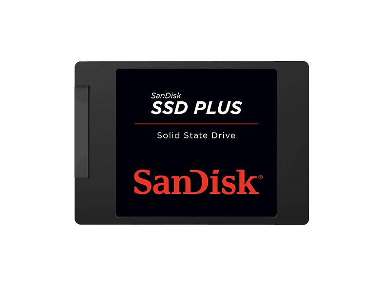 Disco duro SSD interno 1 TB - SANDISK SSD PLUS, 2.5", Hasta 545 MB/s lectura, 515 MB/s escritura, SATA, Negro