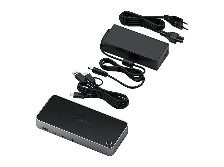 Docking de carga - SATECHI 4K Multi-Screen, 4 puertos, Gris — foto 2