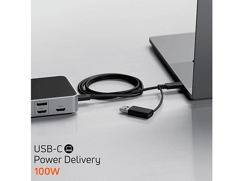 Docking de carga - SATECHI 4K Multi-Screen, 4 puertos, Gris — foto 7