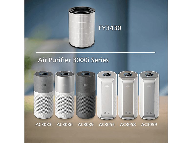 Filtro para purificador de aire  - FY3430/30 PHILIPS, Negro — foto 6