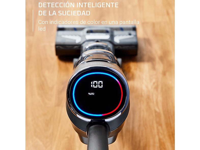 Fregona eléctrica  - Rowenta X Clean 4 GZ5035, 2 en 1, Aspira y friega, Sin cables, 200 W, Smart, Autonomía 50 min, Autolimpieza, Negro — foto 3