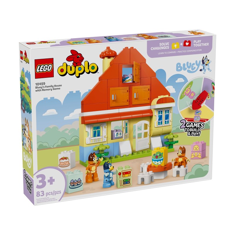 LEGO 10459 Casa Familiar de Bluey con Juego de Memoria