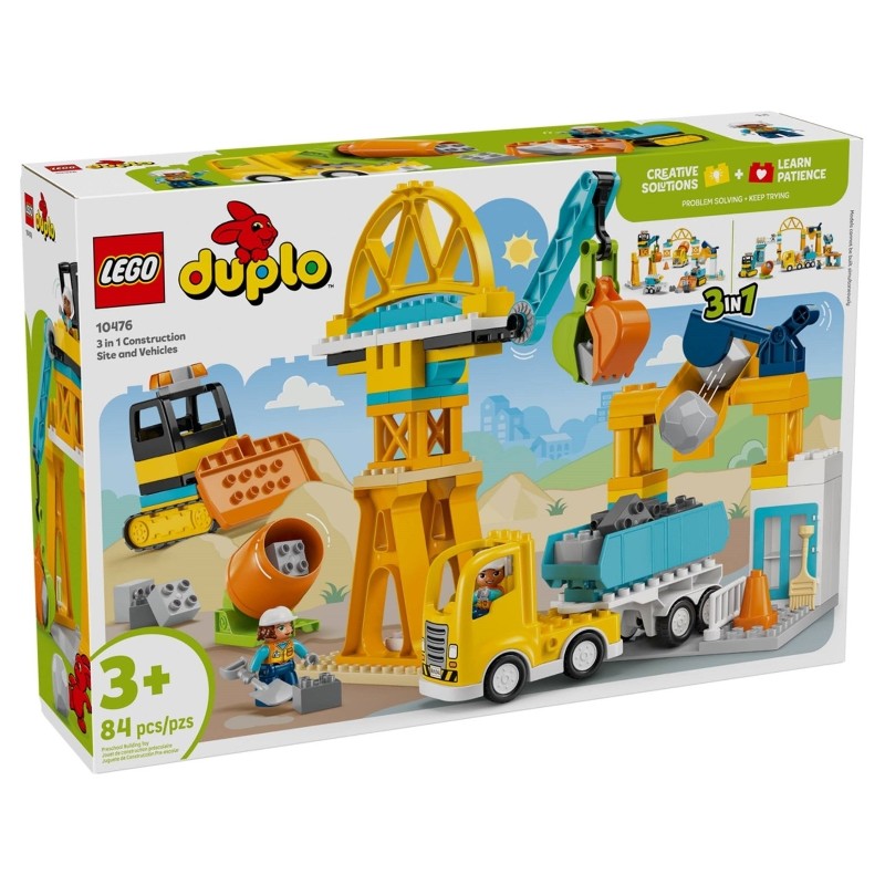 LEGO 10476 Obra y Vehículos de Construcción “3 en 1”