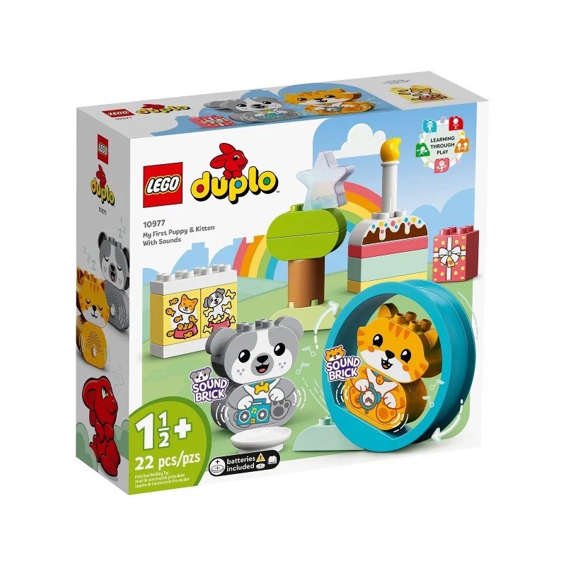 LEGO 10977 Mis Primeros Cachorrito y Gatito con Sonidos