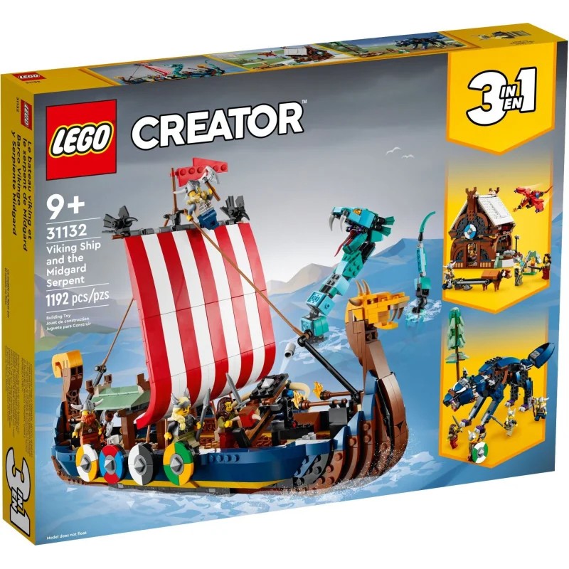 LEGO 31132 Barco Vikingo y Serpiente Midgard — foto 3