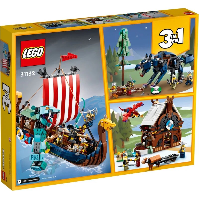 LEGO 31132 Barco Vikingo y Serpiente Midgard — foto 9