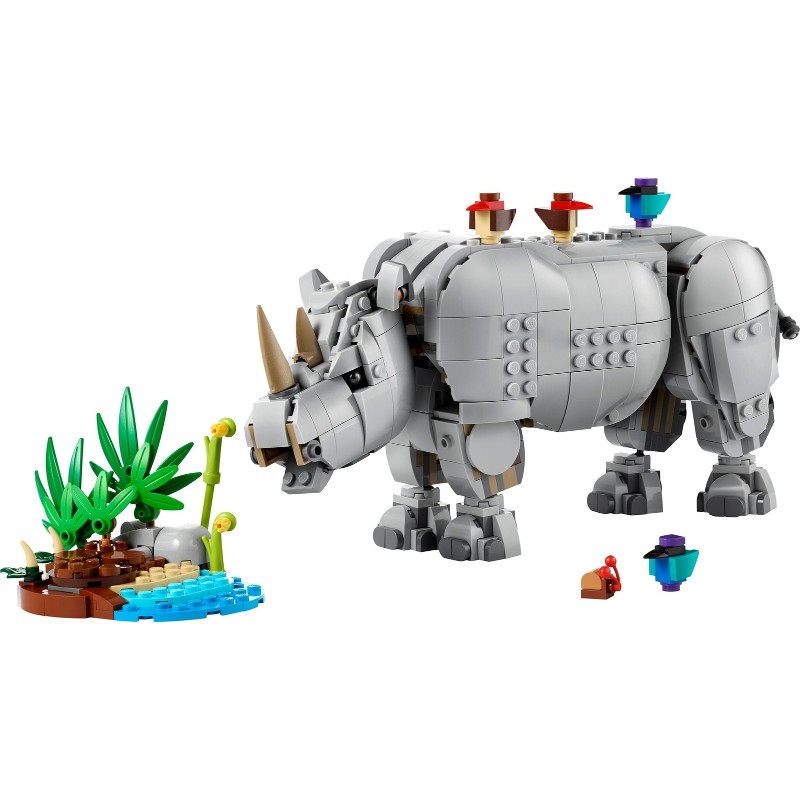 LEGO 31171 Fauna Salvaje: Poderoso Rinoceronte con Pájaros — foto 2