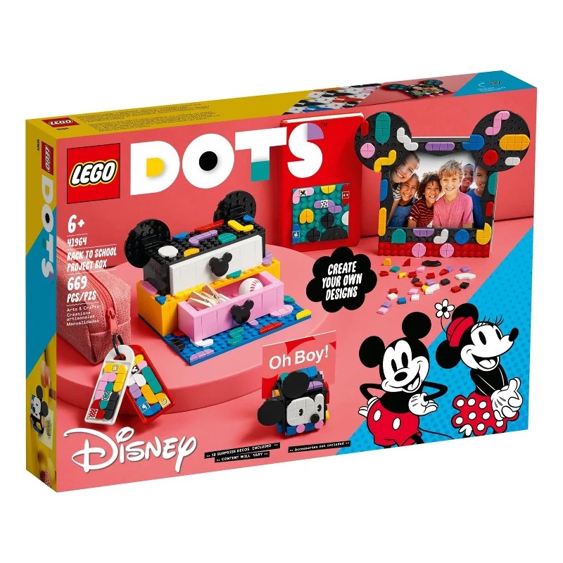 LEGO 41964 Mickey Mouse y Minnie Mouse: Caja de Proyectos de Vuelta al Cole