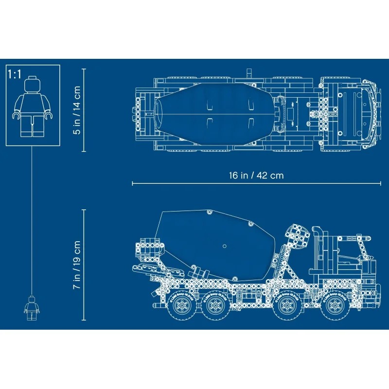 LEGO 42112 Camión Hormigonera — foto 17