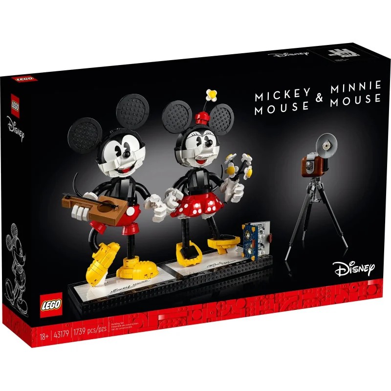 LEGO 43179 Personajes Construibles: Mickey Mouse y Minnie Mouse — foto 3