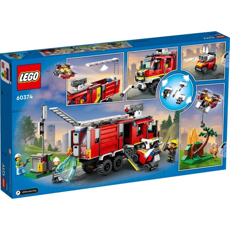 LEGO 60374 Unidad Móvil de Control de Incendios — foto 14