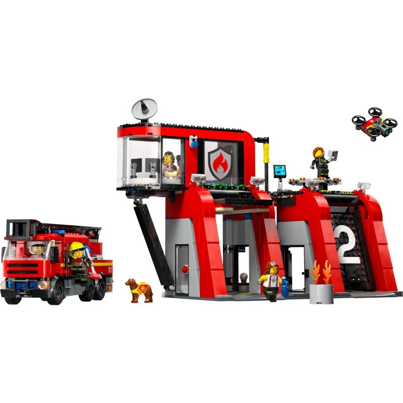 LEGO 60414 Parque de Bomberos con Camión de Bomberos — foto 3