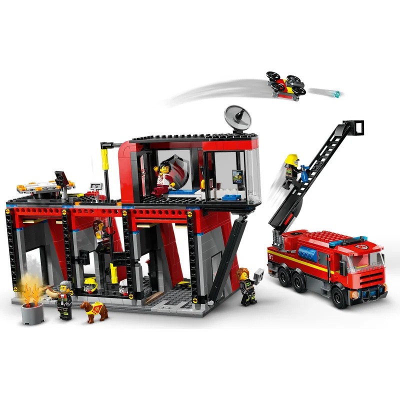 LEGO 60414 Parque de Bomberos con Camión de Bomberos — foto 4