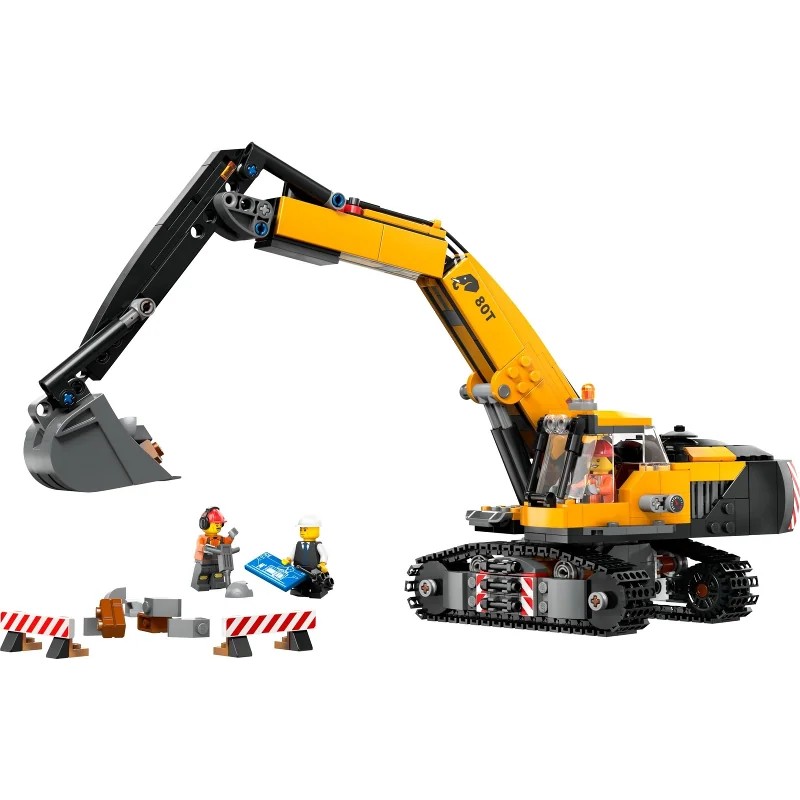 LEGO 60420 Excavadora de Obra Amarilla — foto 2