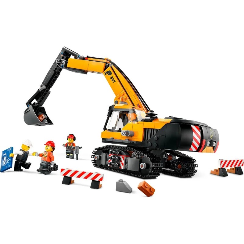 LEGO 60420 Excavadora de Obra Amarilla — foto 3