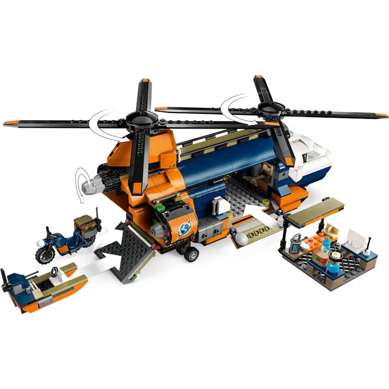 LEGO 60437 Exploradores de la Jungla: Helicóptero en Campamento Base — foto 4