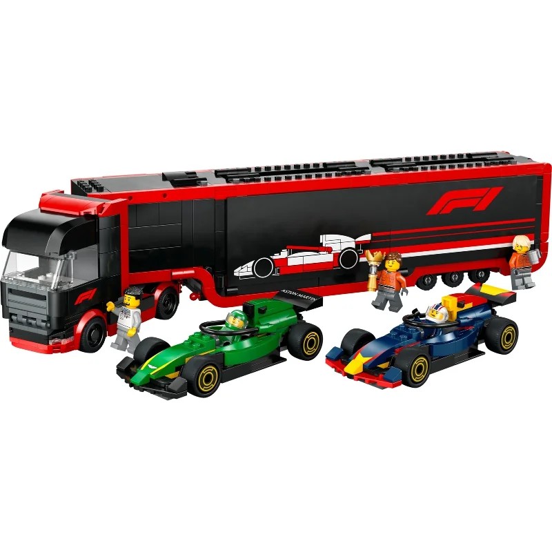 LEGO 60445 Camión de F1 con Coches de F1 RB20 y AMR24 — foto 2