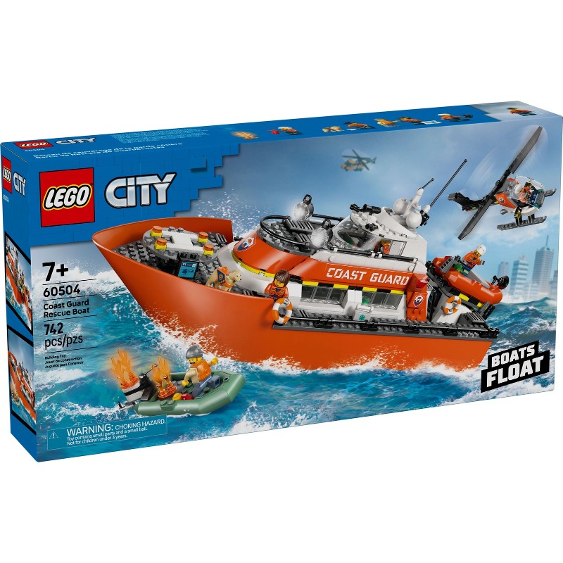 LEGO 60504 Barco y Helicóptero de Rescate de Guardacostas