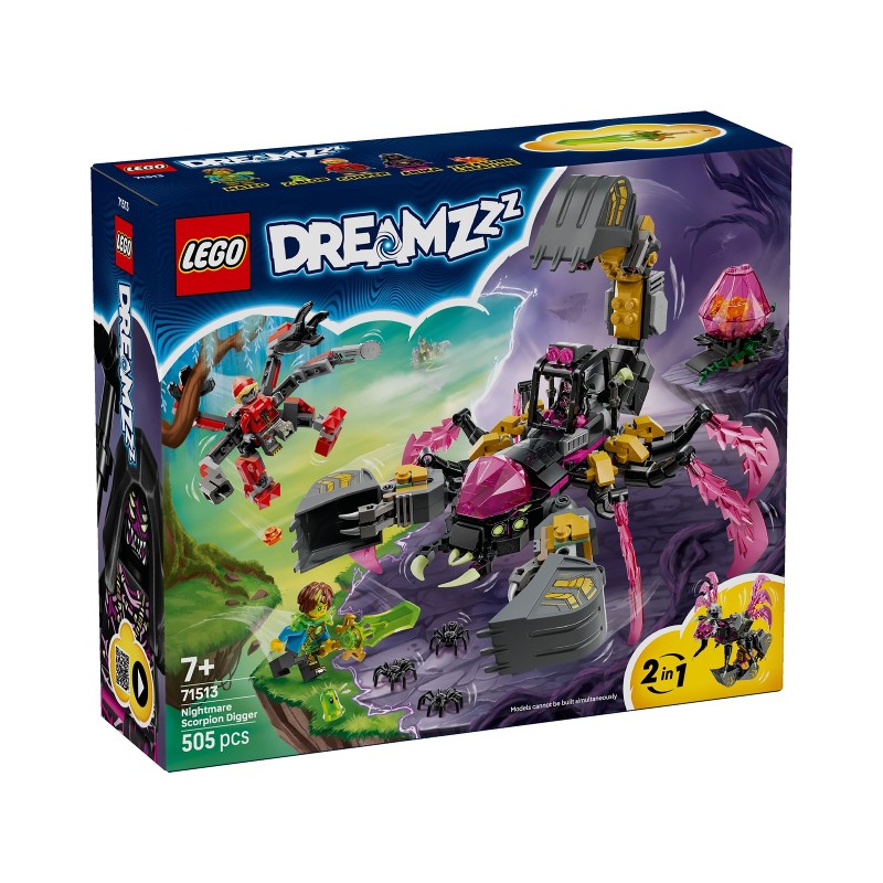 LEGO 71513 Excavadora Escorpión de Pesadilla