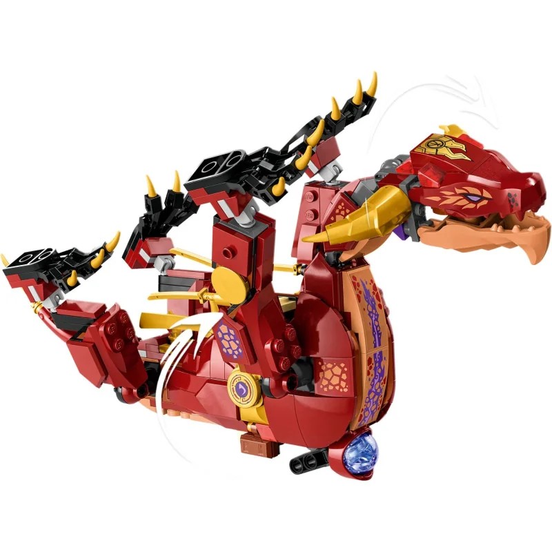 LEGO 71793 Dragón de Lava Transformable de Heatwave — foto 6