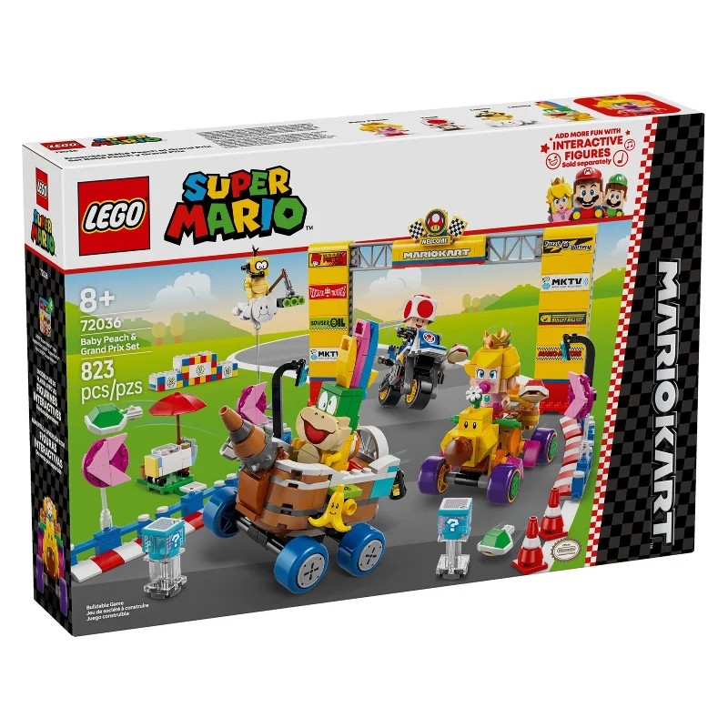 LEGO 72036 Mario Kart: Set Bebé Peach y Grand Prix