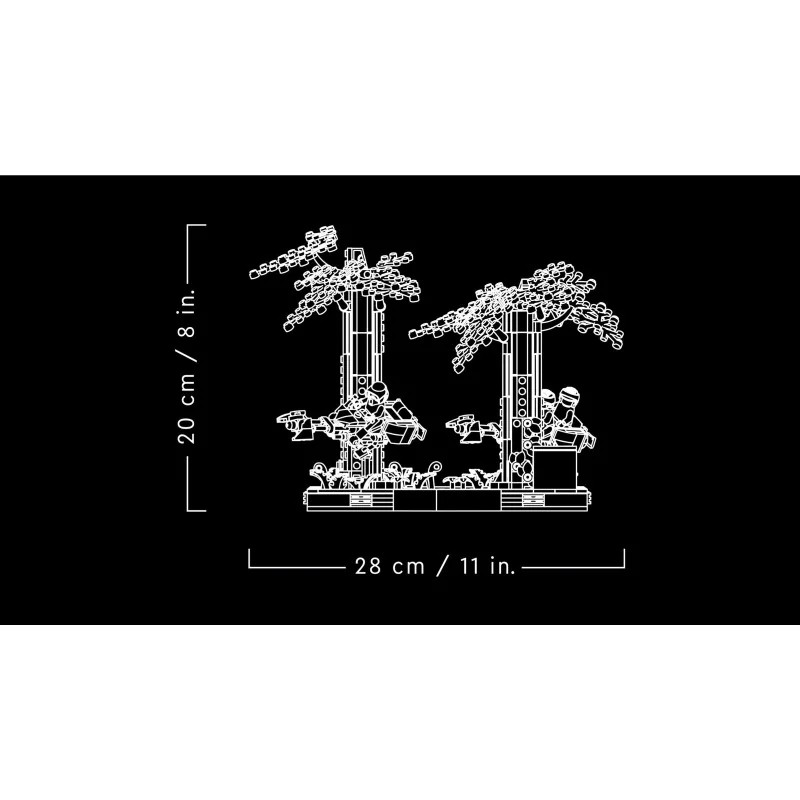 LEGO 75353 Diorama: Duelo de Speeders en endor — foto 3