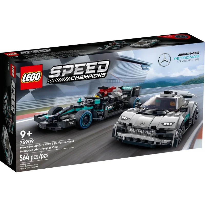 LEGO 76909 Mercedes-AMG F1 W12 e Performance y Mercedes-AMG Project One — foto 3