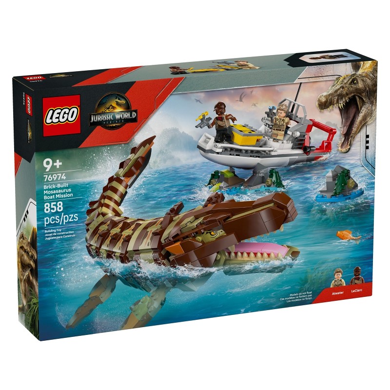 LEGO 76974 Misión Naval: Mosasaurus Construible