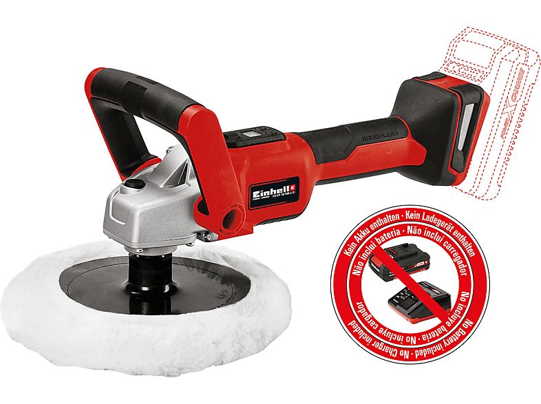 Lijadora  - CE-CP 18/180 Li E-Solo EINHELL, Rojo — foto 3